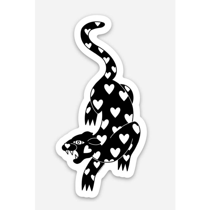 Liminal Moon Art Club - Wholesale Sticker - Black Heart Panther Sticker