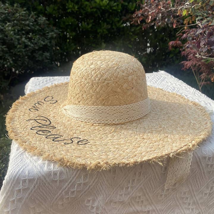 Summer Literary Fur-edged Sun Hat_CWAH3396 for wholesale by ACCITY