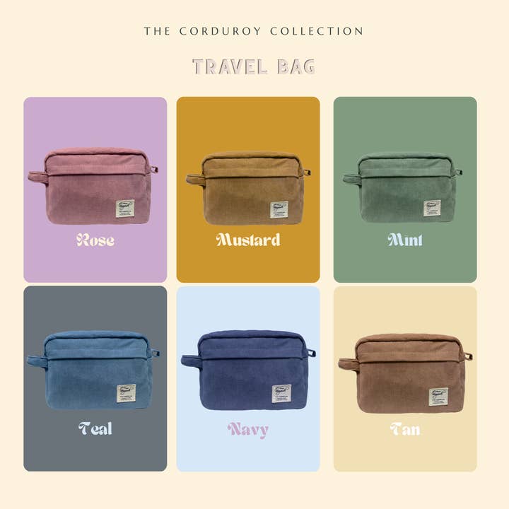 The travel bag corduroy collection for wholesale by vooguish