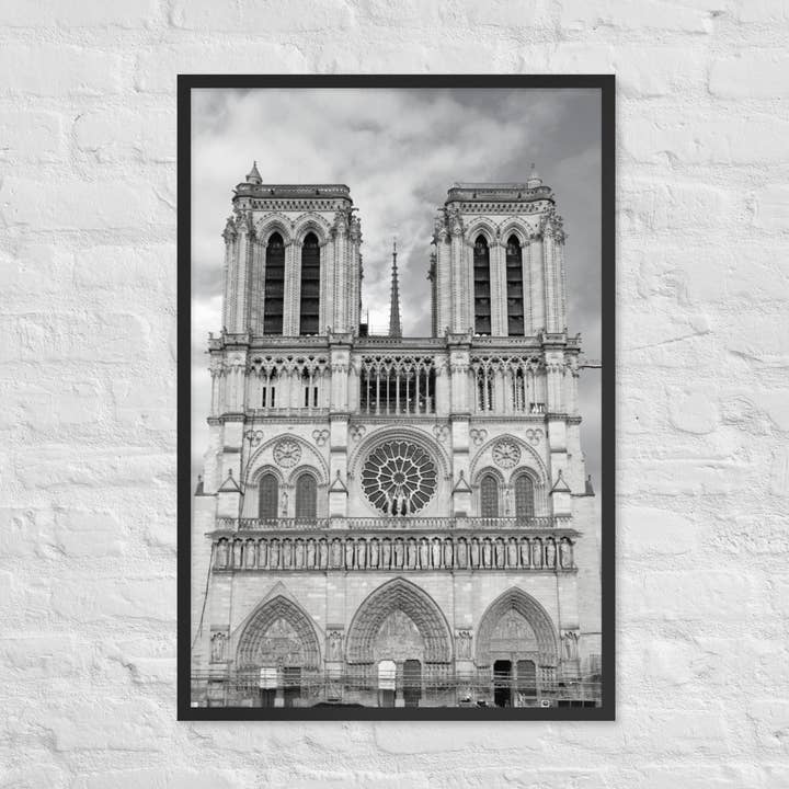 Poster encadré Notre Dame pour la vente par Monmouth Paragon