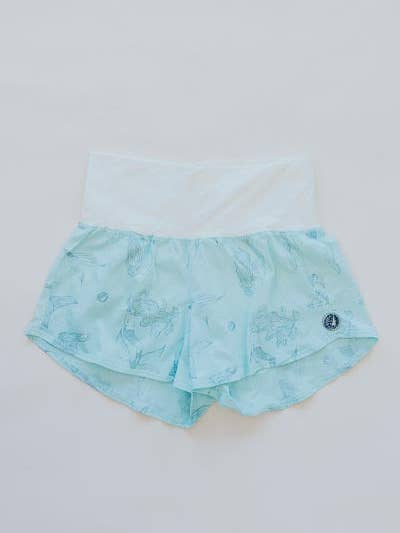 Organic Cotton Pau Hana Shorts - Mermaid Party for wholesale by Wings Hawaii