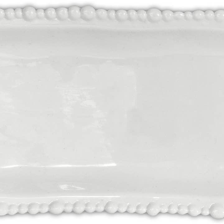 Travessa oval média em melamina branca - coleção Joke por atacado de Baci Milano