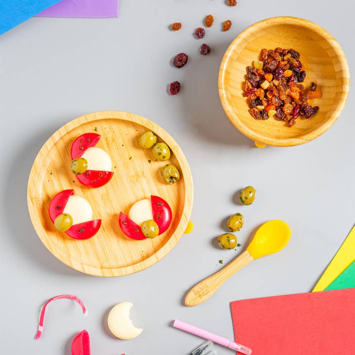 Rinkit Ltd – Engroshandel Middagstallerken – Børn og baby – Lille spisestue børn bambus suge rund plade10