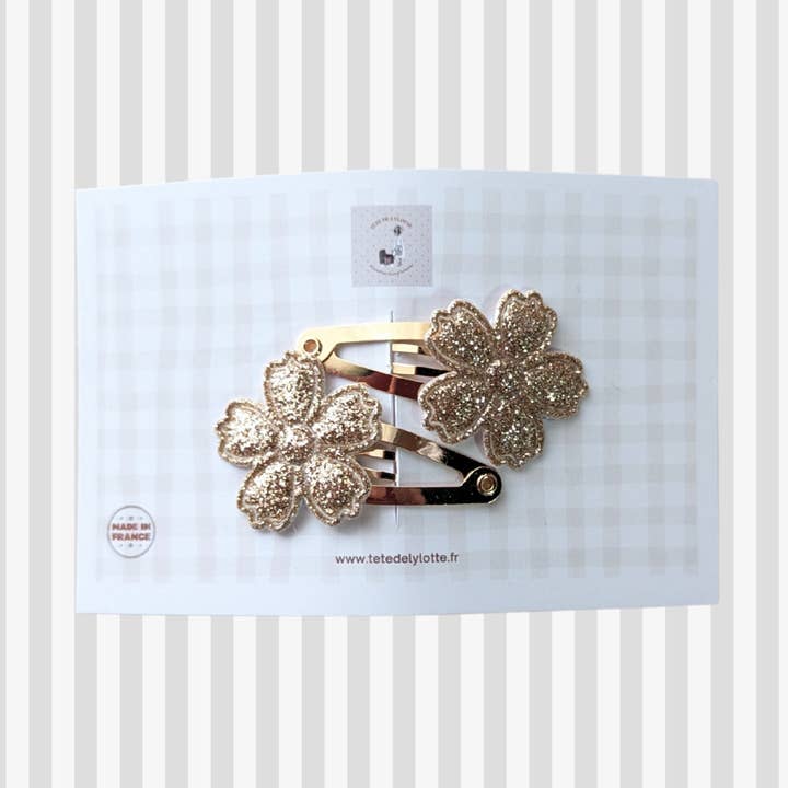 DUO chic gyldne blomster for engroshandel hos Tête de Lylotte