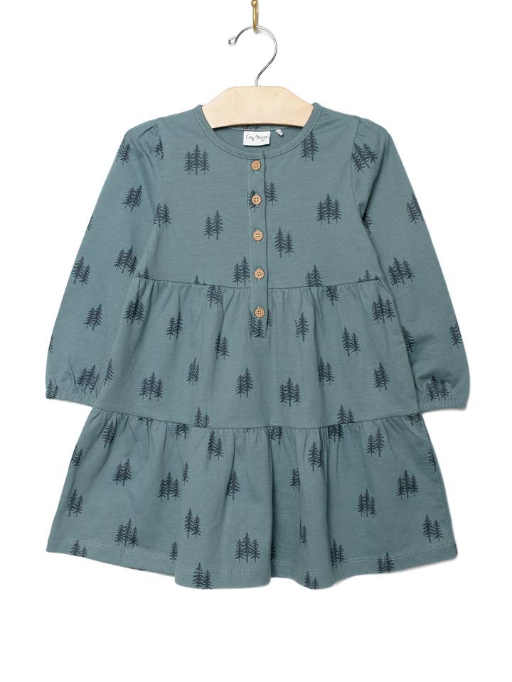 Robe Henley à étages - Forêt Crépusculaire pour la vente par City Mouse Studio