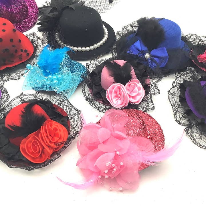 All Little Cute Things - Wholesale Costume - Kids - Mismatched Tea Party Children Hats Fascinators, Dress Up