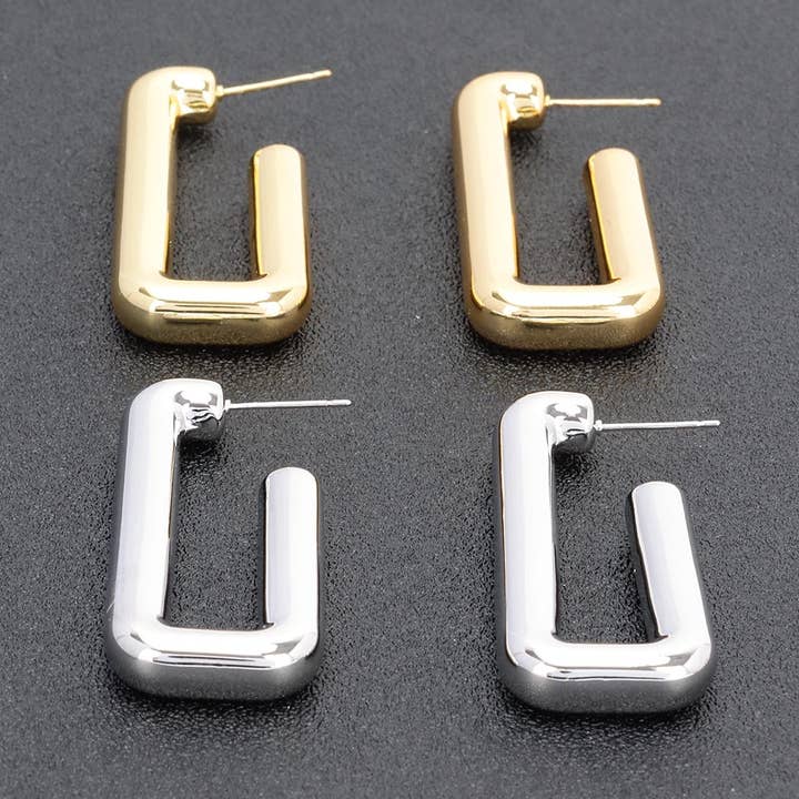 Metal Gold Dip Earring for wholesale by 3AM BY H&D ACCESSORIES