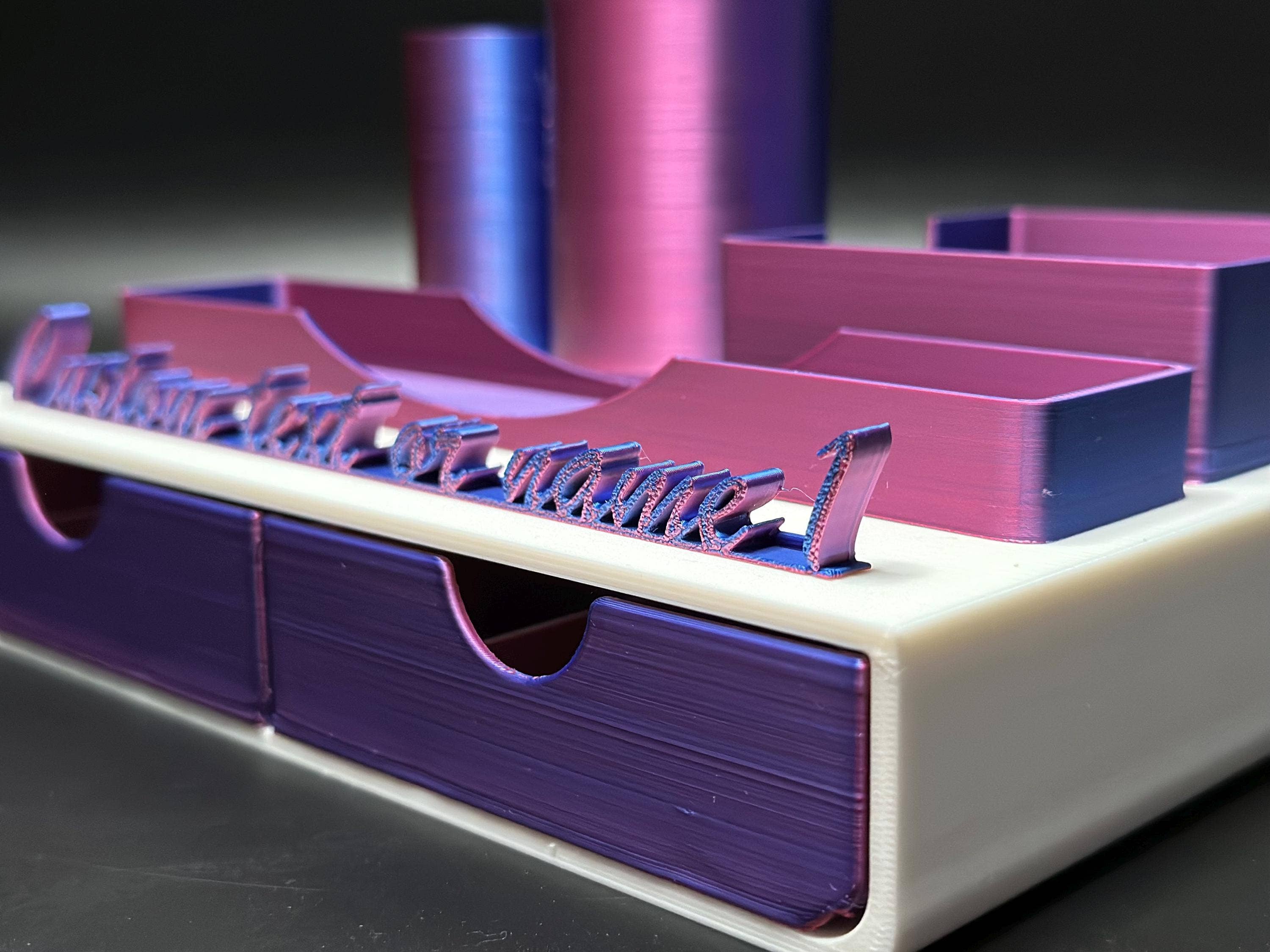 <3 Studio - Wholesale Desk Organizer - Office Desk Storage with Custom Name Plate8