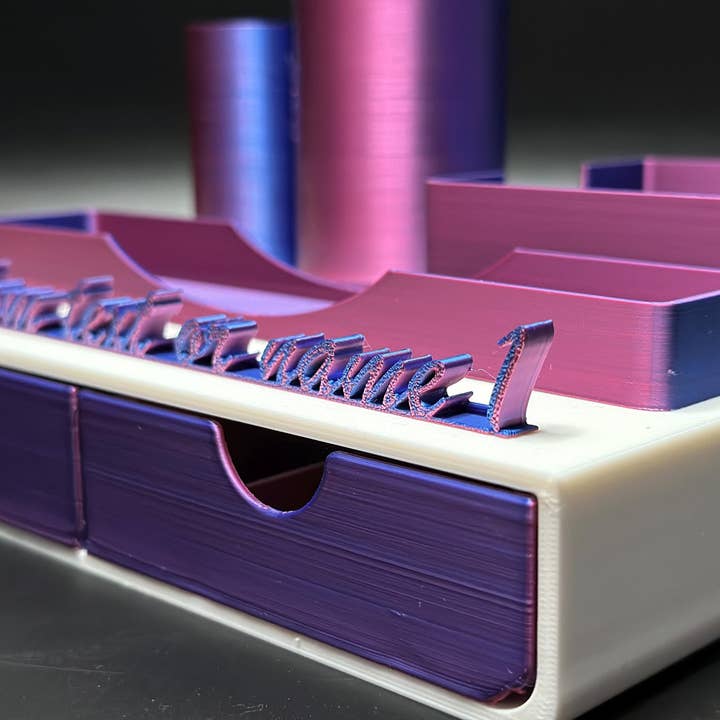 <3 Studio - Wholesale Desk Organizer - Office Desk Storage with Custom Name Plate8