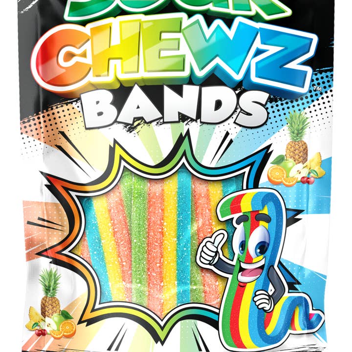 Convenience Store Outfitters - Wholesale Gummy - Sour Chewz Bands Shipper 5.08