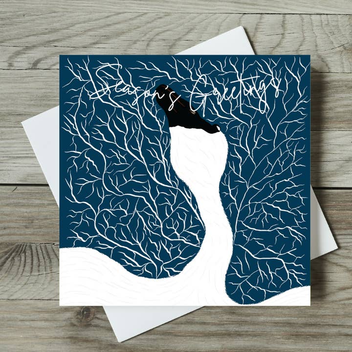 Snow Goose - Blue - Season's Greetings for wholesale by THTDesignCo.