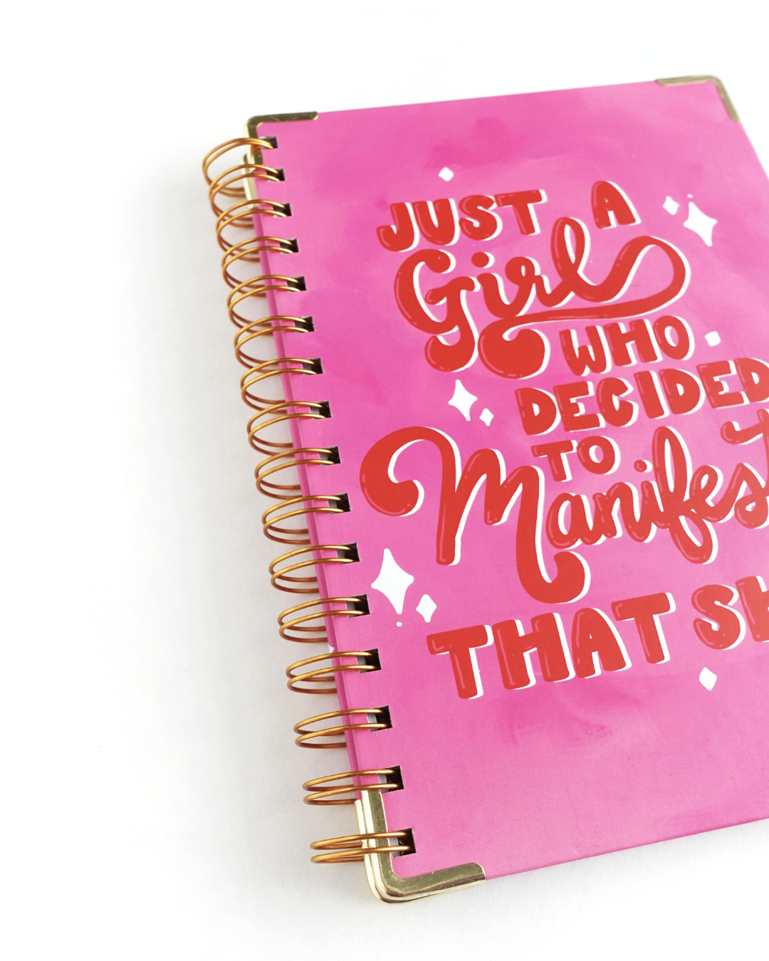 Pretty Peacock Paperie - Women's Empowerment - Wholesale Journal/Diary - Just A Girl Who Decided to Manifest That Shit Hardcover Spiral Journal2