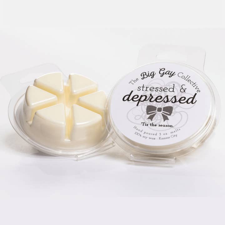 The Big Gay Collective LLC - Wholesale Jar/Filled Candle - Stressed & Depressed3