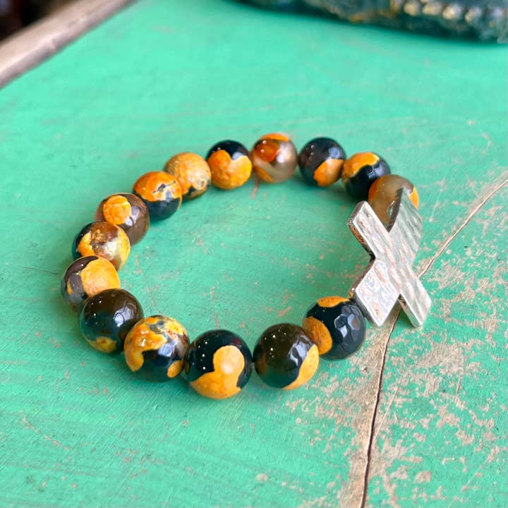 Love and Honor Jesus LLC - Wholesale Charm/Dangle Bracelet - Live by Faith October Bracelet