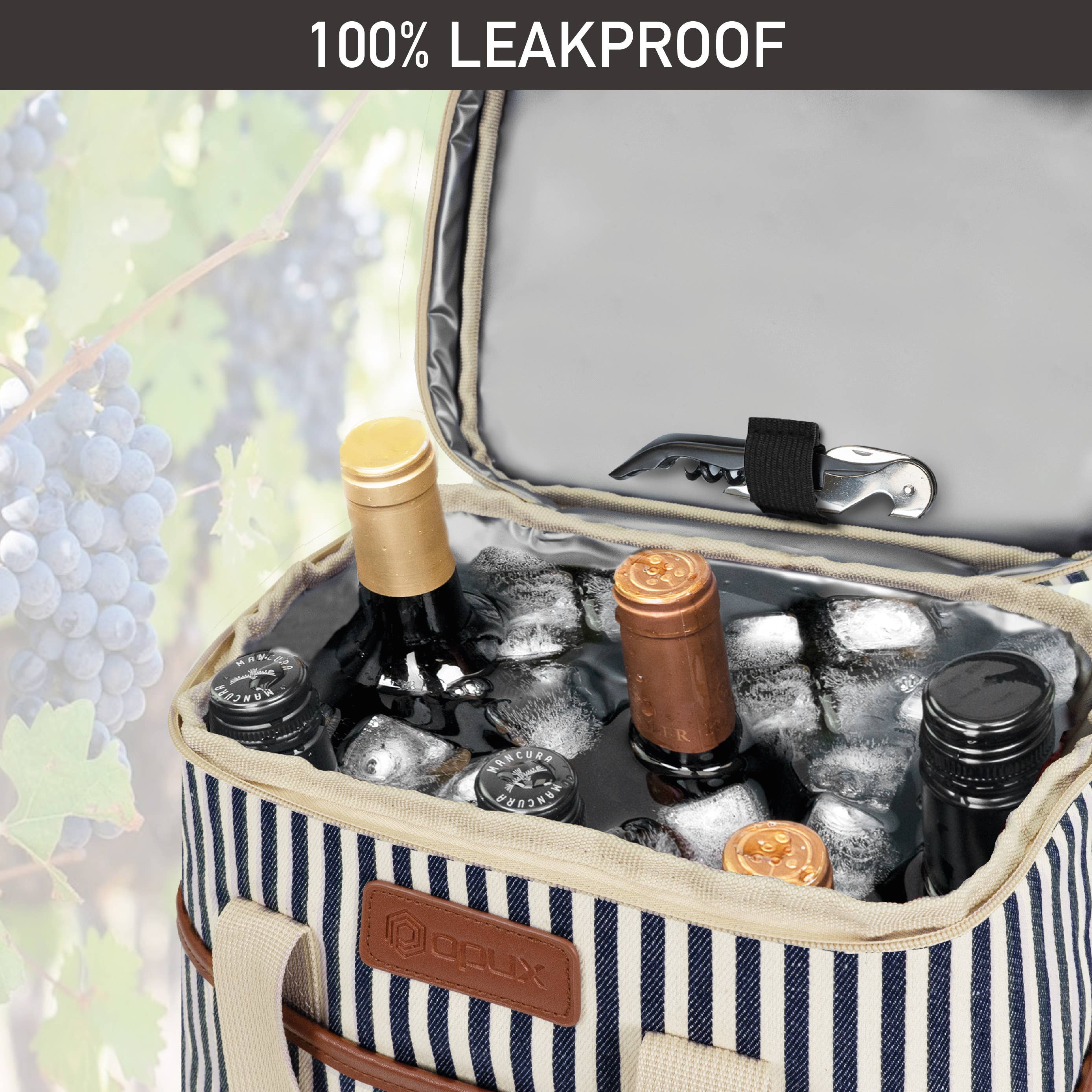 OPUX - Wholesale Wine Tote - 6 Bottle Wine Carrier Bag28