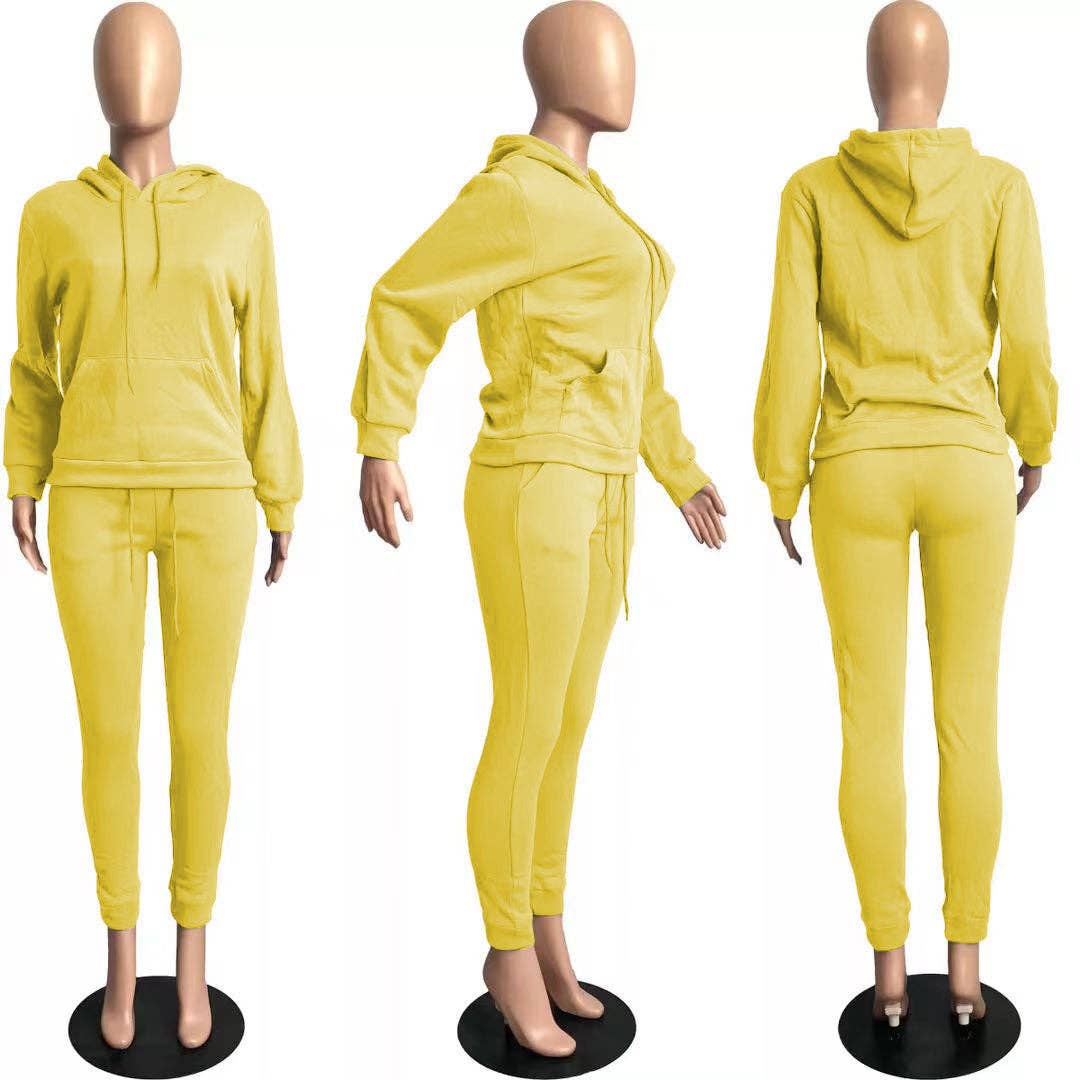 MB Fashion Wholesale - Vente Ensemble de vêtements d'intérieur – femme - Ensemble de jogging confortable et décontracté MB FASHION avec sweat à capuche 274R2