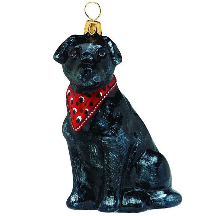 Svart Lab med en Bandana för wholesale av Joy To The World Collectibles