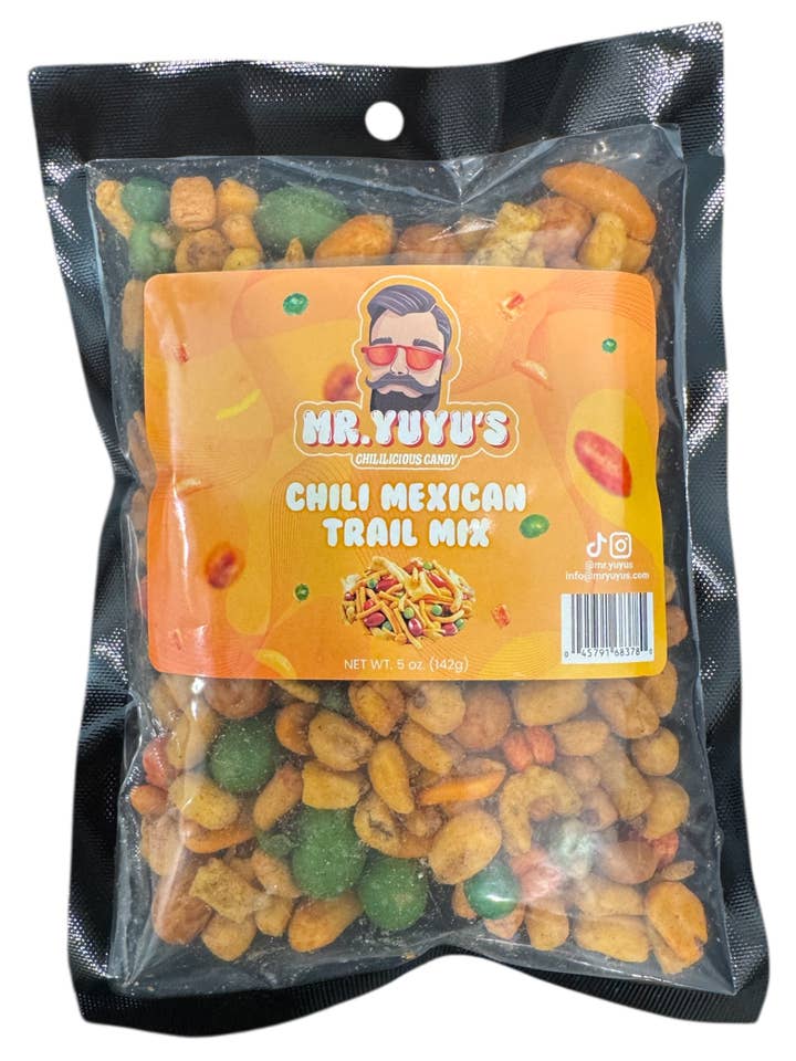 Mr. YuYu's Chili Mexican Trail Mix 6 count for wholesale by Mr. YuYu's Chililicious Candy