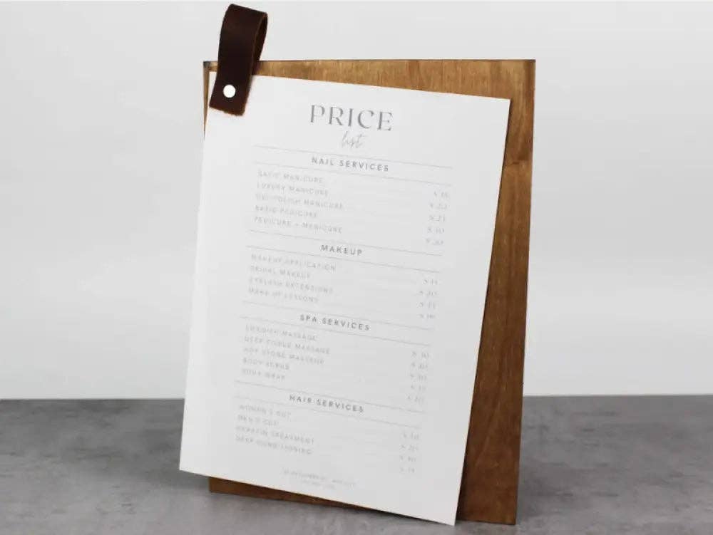 OtimSan - Vente Pancarte - Panneau de menu en bois9