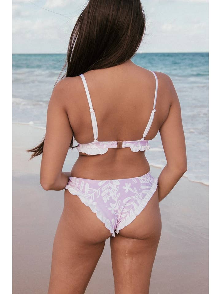 Ete Swimwear - Vendita all'ingrosso Top bikini - Donna - Luana Bikini Top - Lillà Floreale6
