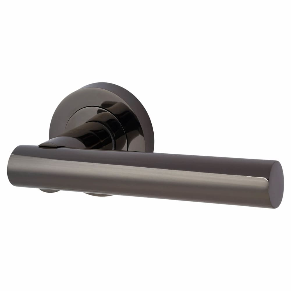 Diybasket – wholesale Knob/pull – Bella Lever Door Handle on Rose - Black Nickel0