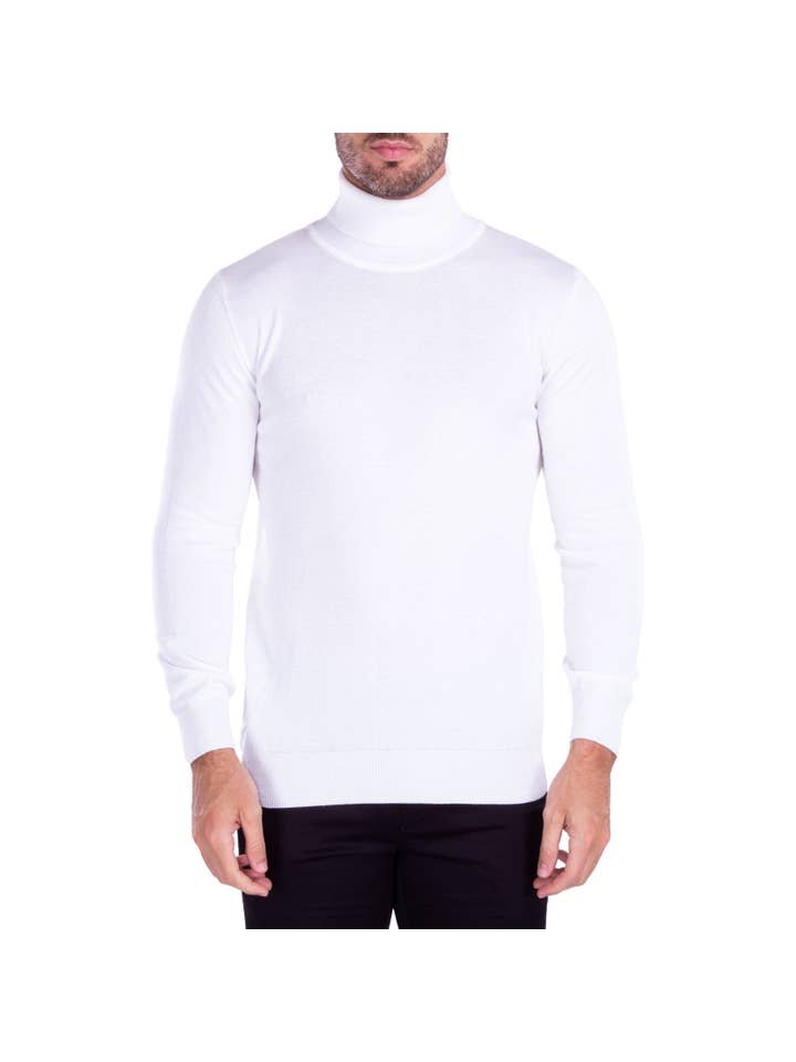 215100 - White Turtleneck Sweater for wholesale on Faire
