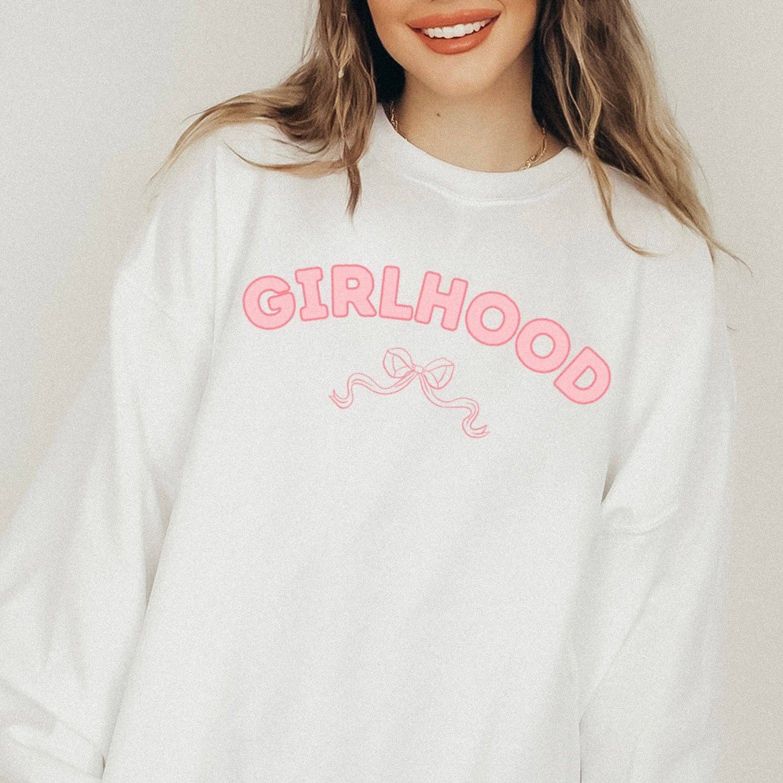 Rooted Hill - Wholesale Graphic Sweatshirt - Women's - Girlhood Coquette Crewneck1