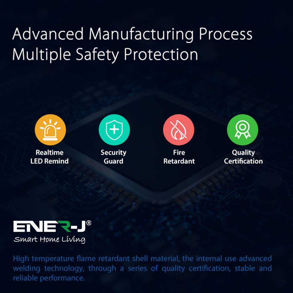 ENER-J – wholesale Safety alarm/gear – WiFi Door and Window Sensors Smart Alarm Pack of 4 No Hub9