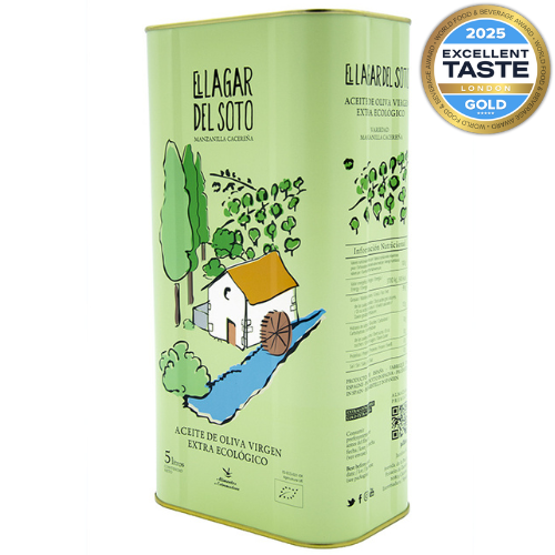 JACOLIVA - Venta al por mayor Aceite de oliva - Aceite de Oliva Virgen Extra Ecológico El Lagar del Soto 5L0
