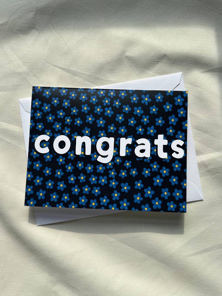 Félicitations | Carte de vœux pour la vente par Oakley Art Design