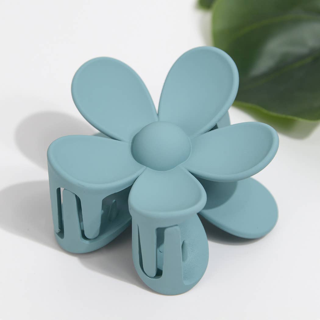 TheDivaSoap - Vente Pince à cheveux – femme - Pince à épingle en forme de marguerite de 2,75 po, couleur unie mate4