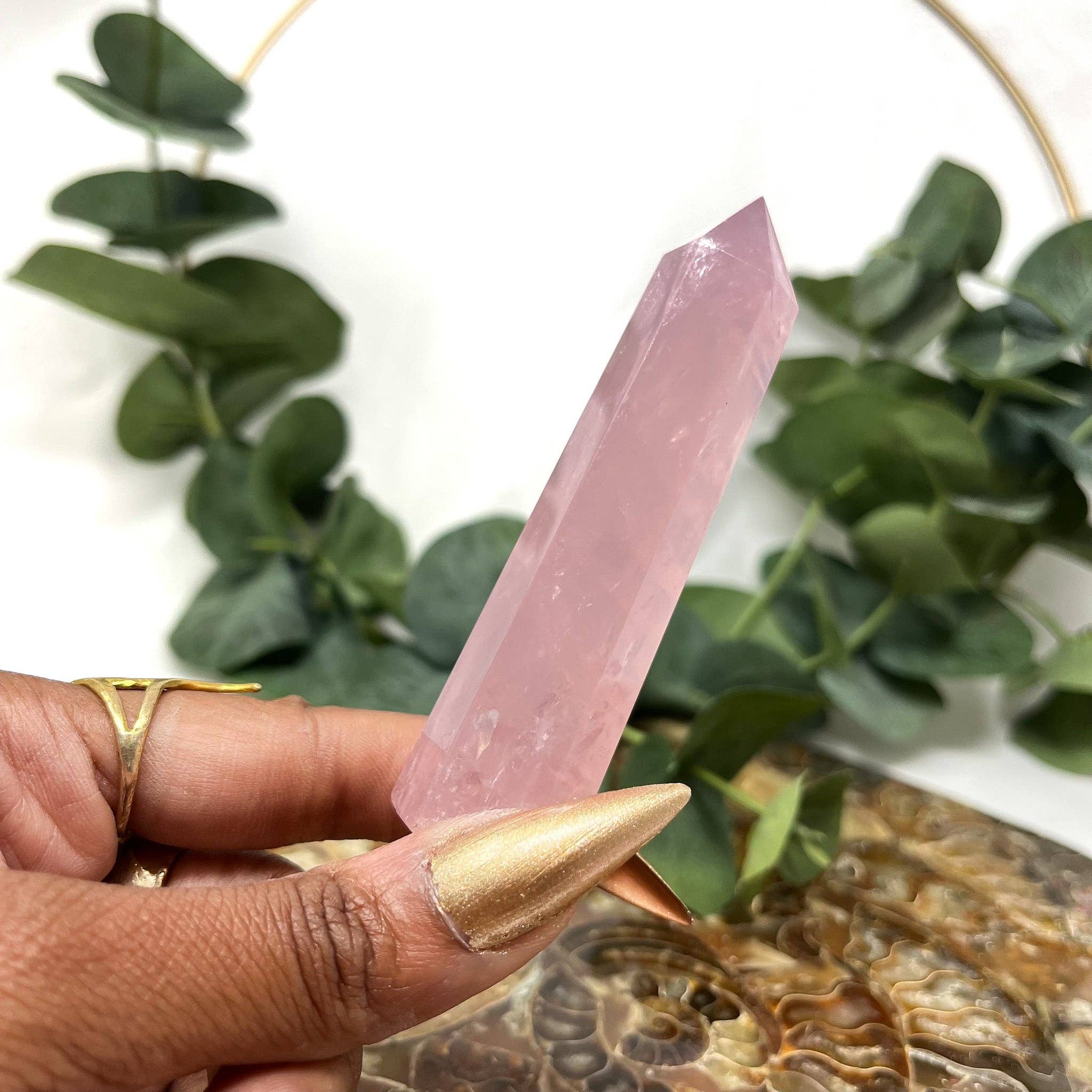 The Crystal Tabby - Wholesale Spiritual Stone/Crystal - Rose Quartz Point2