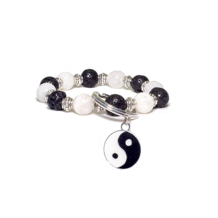 WHITE QUARTZ SECOND CHANCE KEY CHAIN for wholesale by Made as Intended