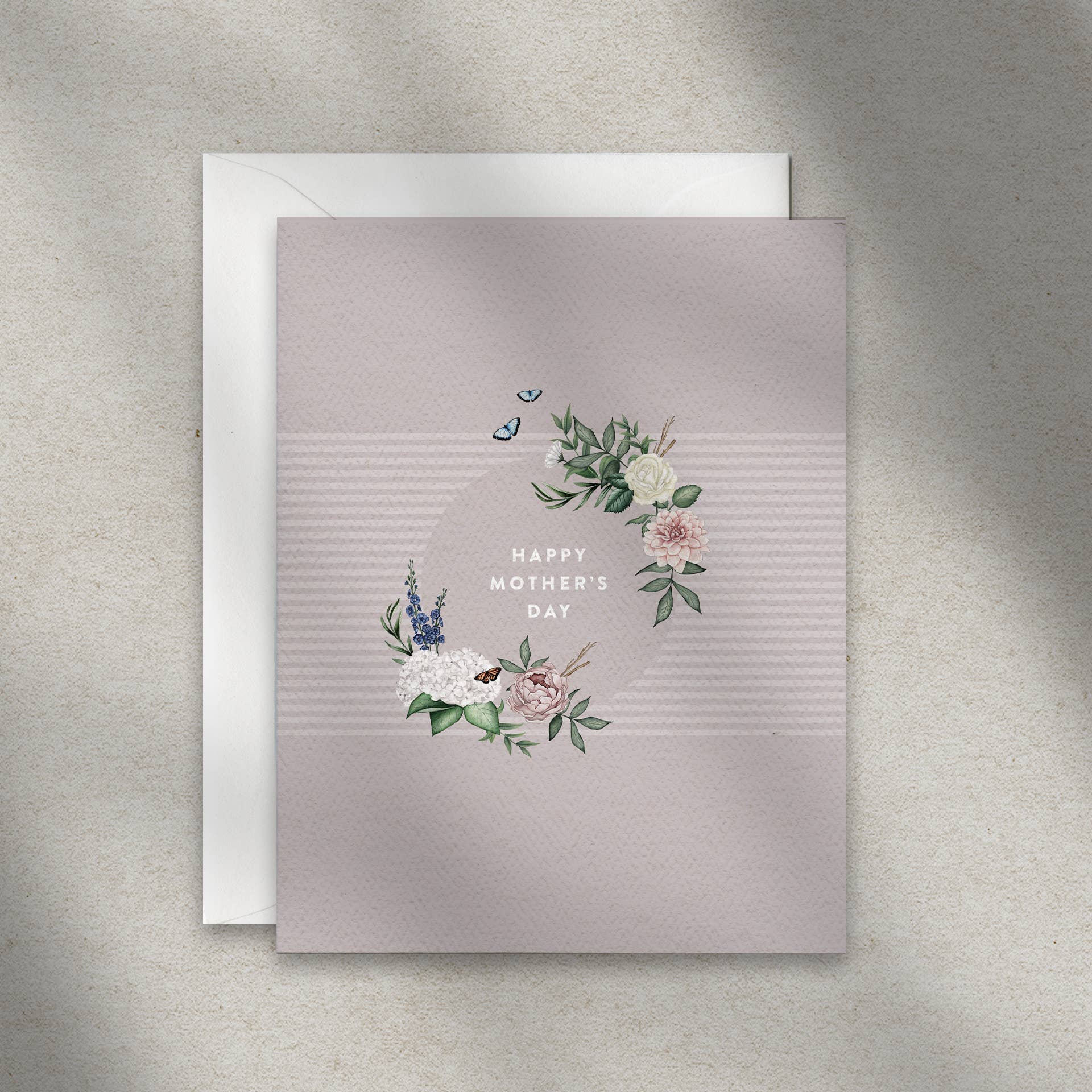 Pip & Cricket - Vente Carte pour la fête des Mères - Carte de voeux pour la fête des mères | Fleurs et verdure modernes1