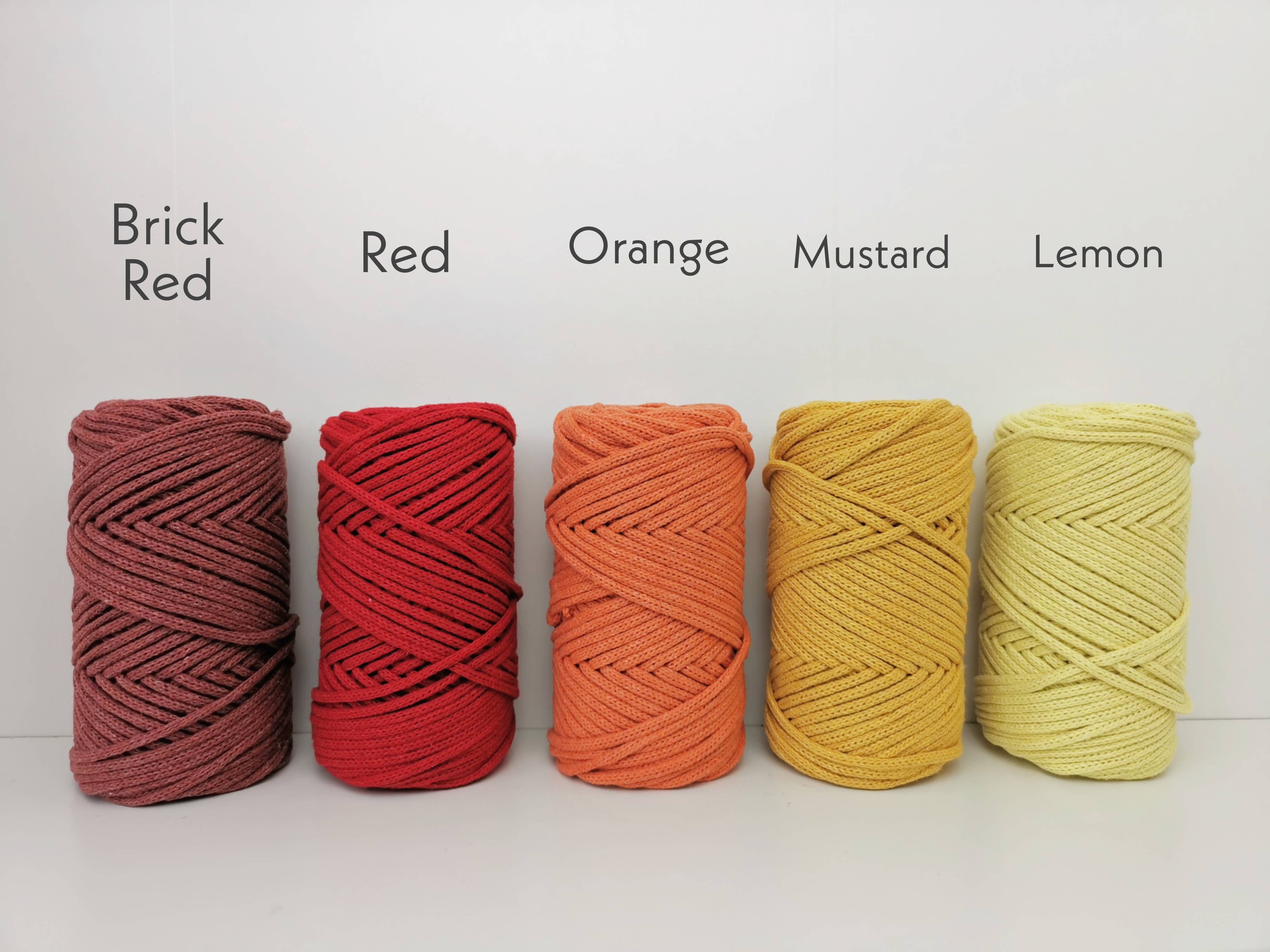 Buluty - Wholesale Craft Supplies - 4mm BRAIDED SOFT COTTON CORD, Macrame String, Macrame Cotton9