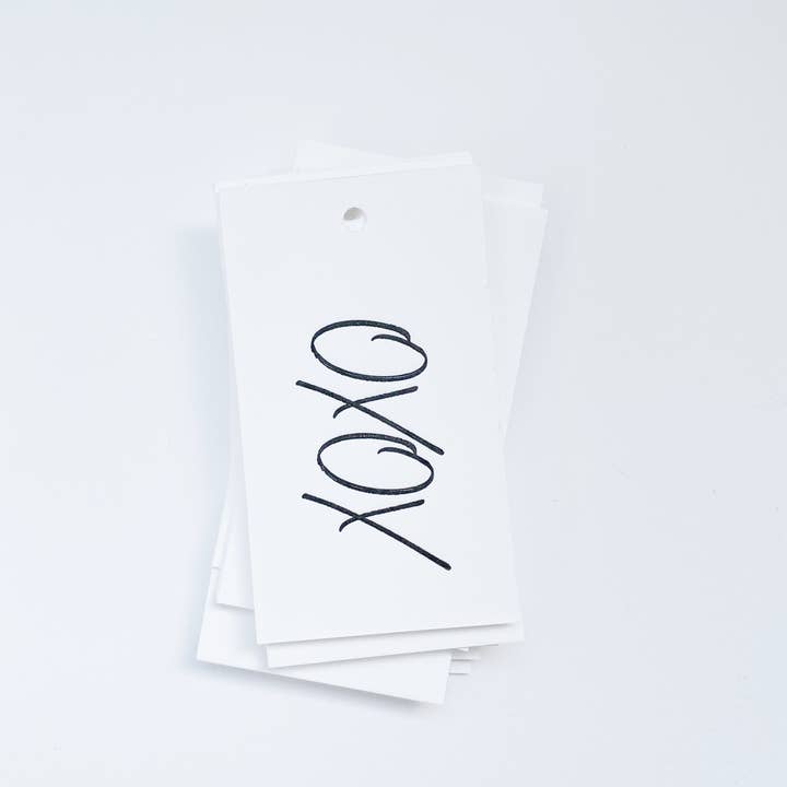 Black OXOX GIft Tags for wholesale on Faire