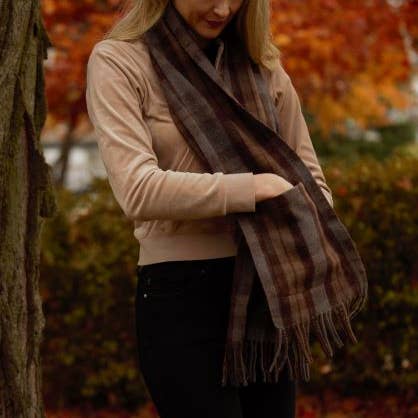 Patrick King Woollen Company - Wholesale Scarf - Women's - Outlander Merino Wool Pocket Scarf2