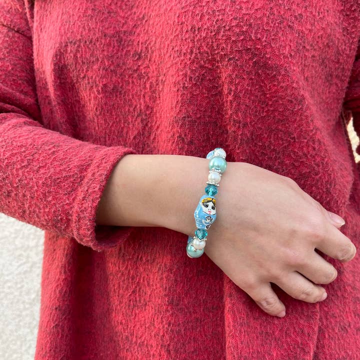 Fiona Accessories - Wholesale Beaded Bracelet - Nesting Doll Beaded Bracelet, Russian Porcelain Jewelry Gift8
