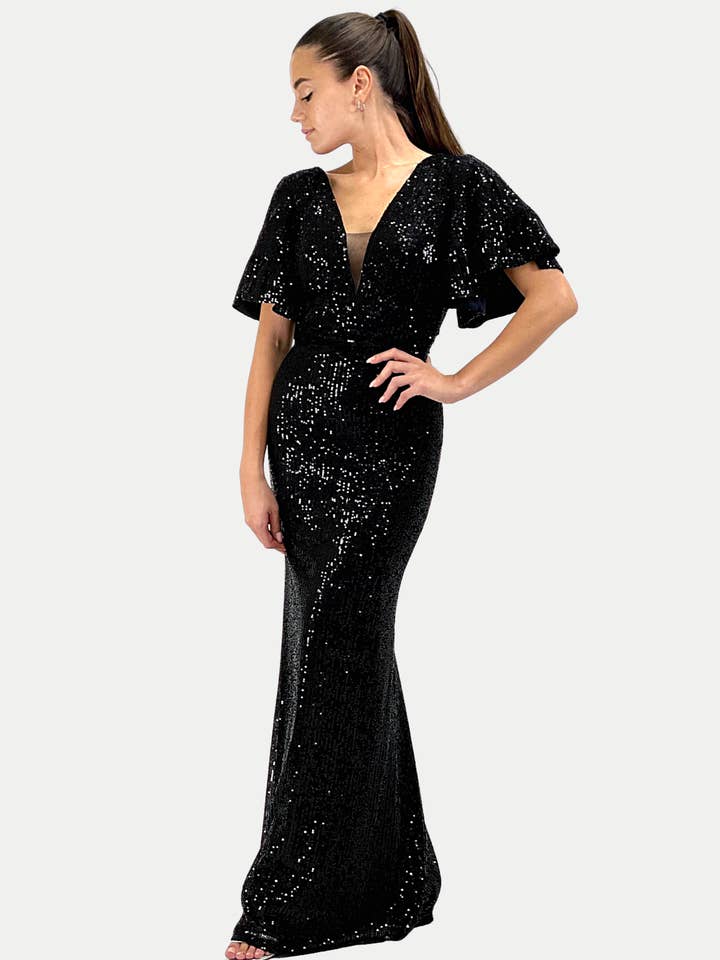 Robe longue à sequins CELINE pour la vente par Joana