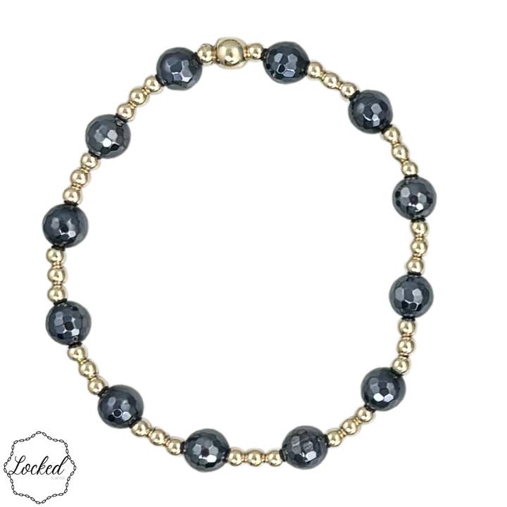 Sauvage & Libre - Onyx Noir Électroplaqué - 697 pour la vente par Locked by Lula 'n' Lee