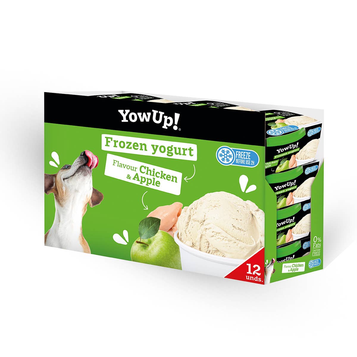 B&W Werbeartikel GmbH - Doggyroller - Wholesale Pet Treats - Dog - YowUp Ice Cream Yogurt Apple Chicken (pack of 12) - 0% fat2