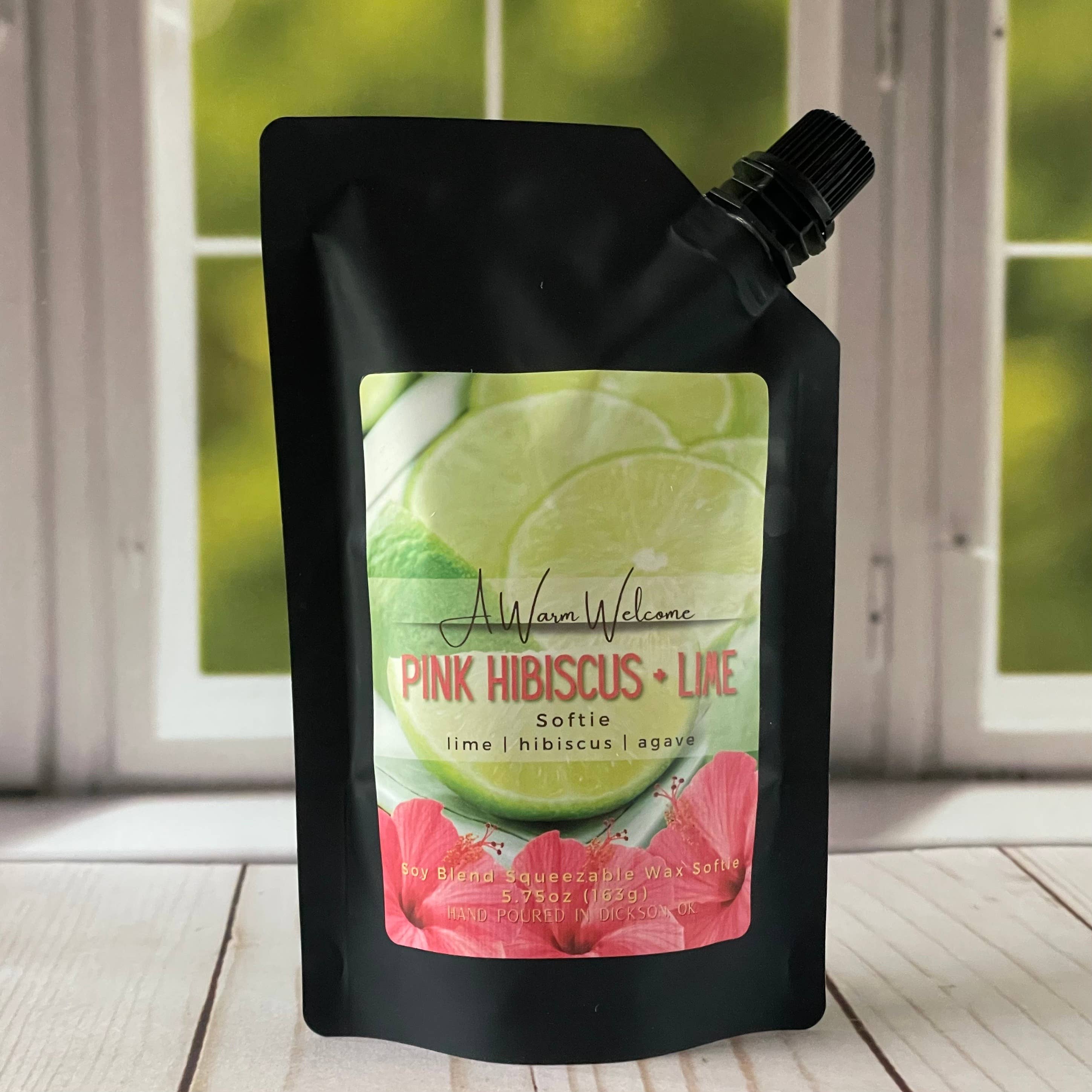 A Warm Welcome - Wholesale Wax Melt - Pink Hibiscus + Lime Softie | Super-Scented Squeeze Wax0