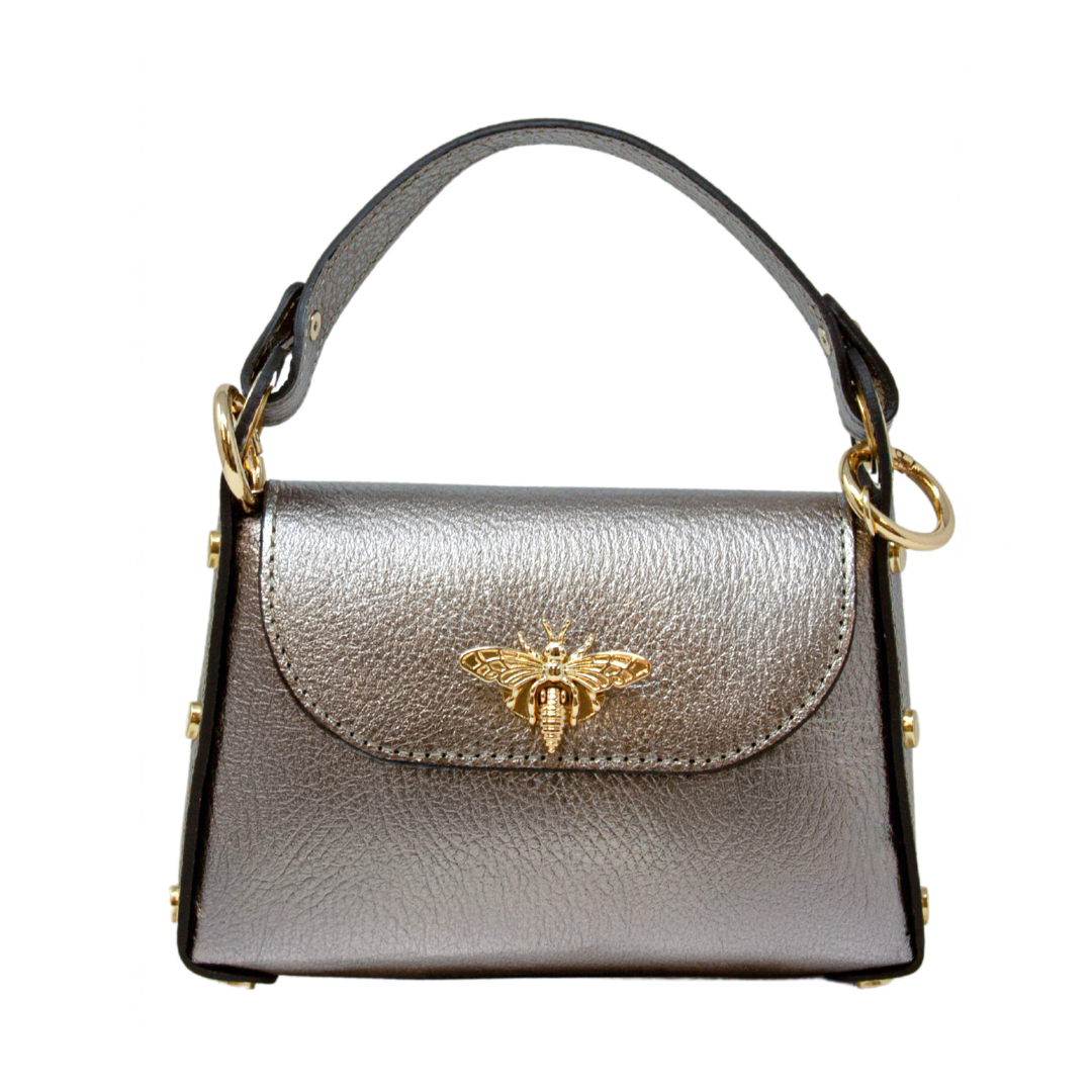 German Fuentes Handbags - Wholesale Top Handle Bag - Women's - GF1085 GENUINE ITALIAN LEATHER BUTTERFLY MINI BAG13