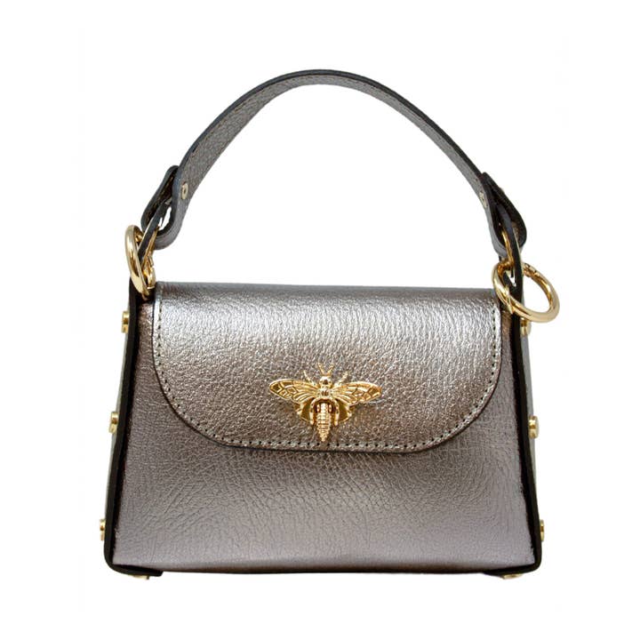 German Fuentes Handbags - Wholesale Top Handle Bag - Women's - GF1085 GENUINE ITALIAN LEATHER BUTTERFLY MINI BAG13