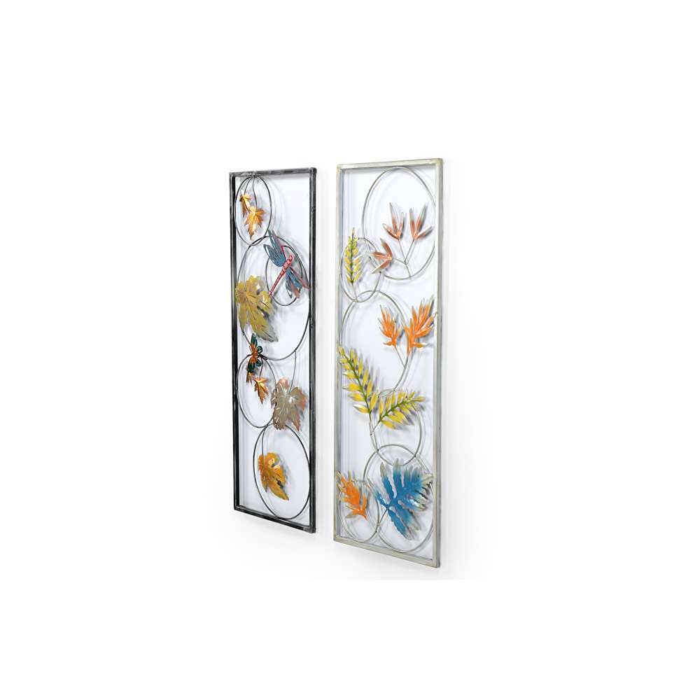 iAnanas – Großhandel Skulptur – Botanical Elegance – Wandkunst-Set mit zwei Rahmen2