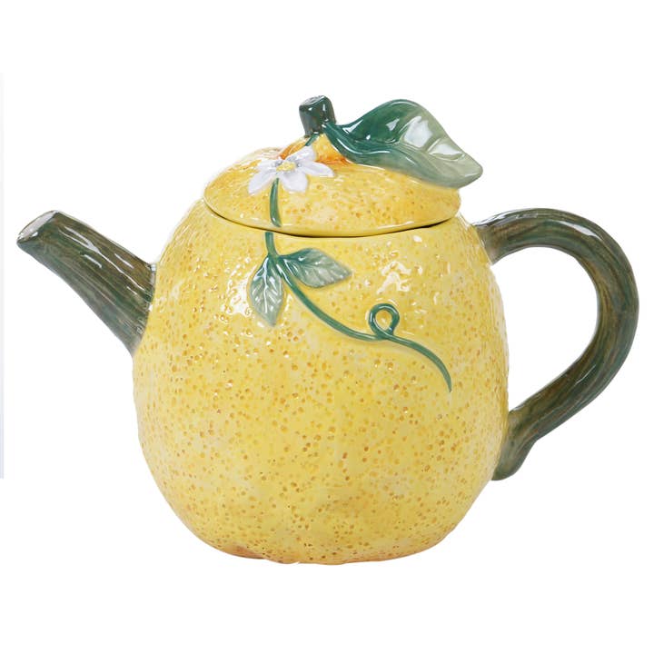 Certified International - Wholesale Tea Pot - Citron 3-D Lemon Teapot 24 oz.