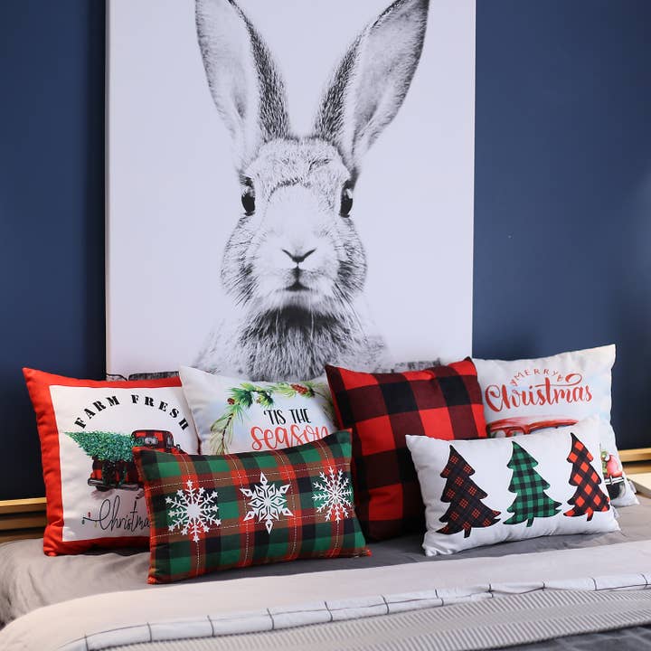 MIKE & Co. NEW YORK – wholesale Prydnadskuddfodral – Jul ländryggen örngott & infoga uppsättning av 23