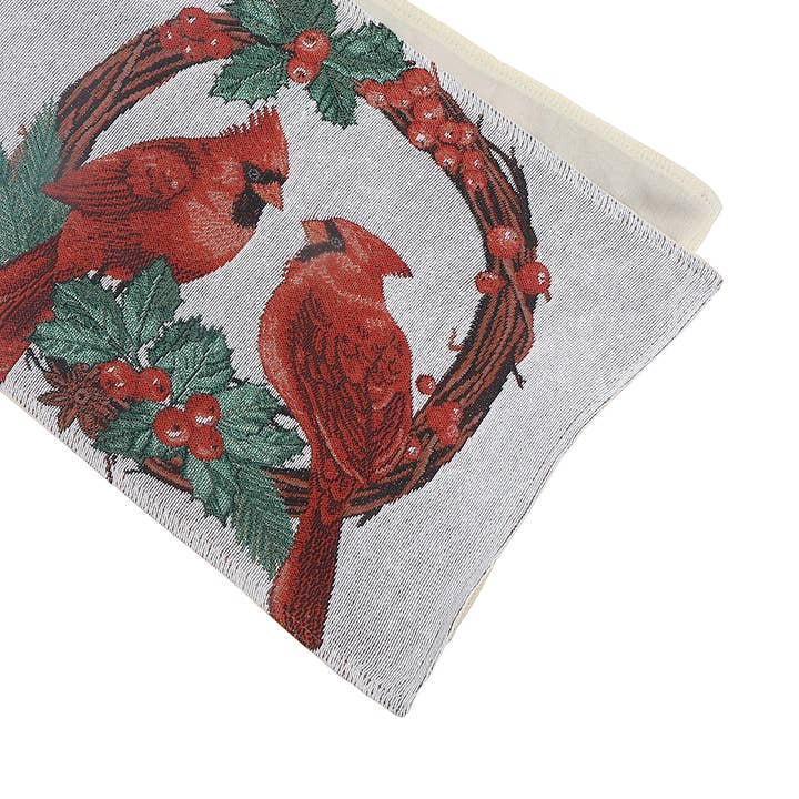 TAPESTRY TABLE RUNNER (DOUBLE CARDINAL) (36") for wholesale by IH Casa Decor