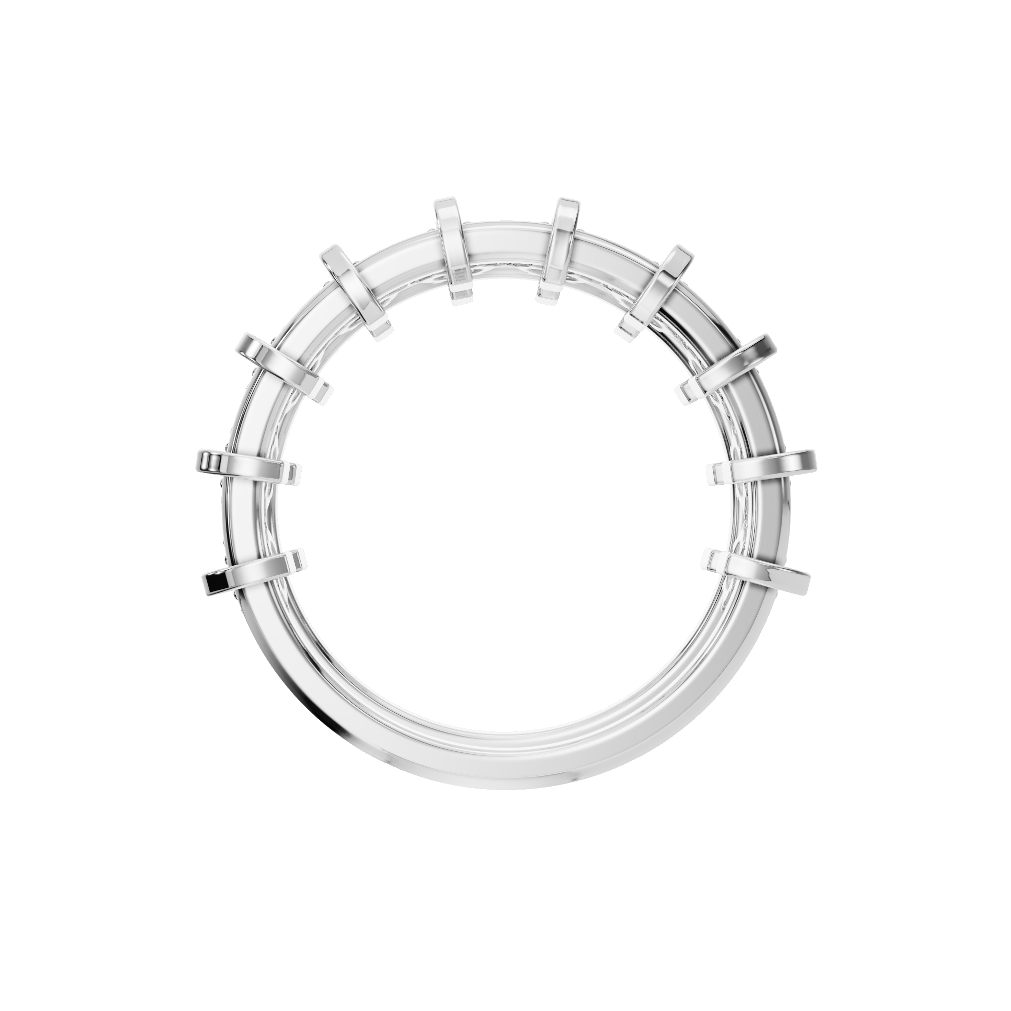 PureYou Jewelry - Vente Alliances/bagues de mariage - Alliance Eternité en or 14 carats sertie de diamants, bague empilable7