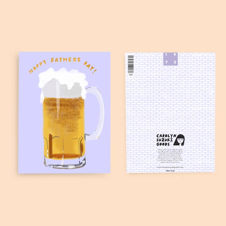 Carolyn Suzuki - Wholesale Father's Day Card - BEER MUG - Father's Day Card